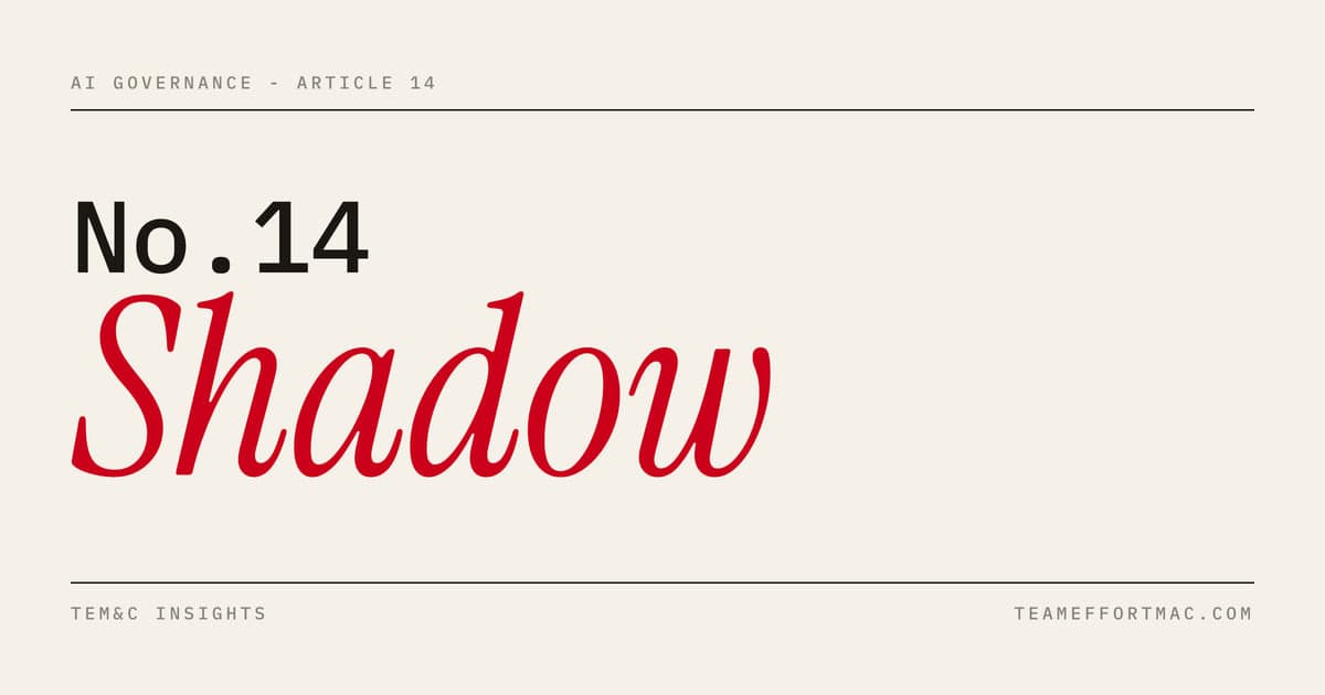 What Is Shadow AI, and How Do You Govern It Without Killing Productivity?